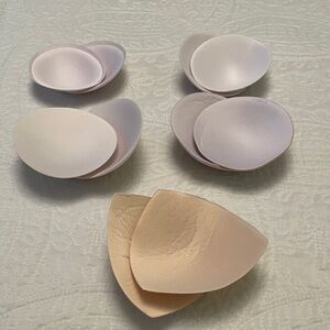 Set of 5 Removable Bra Pads Padding Inserts for Bras Swimsuits & Activewear